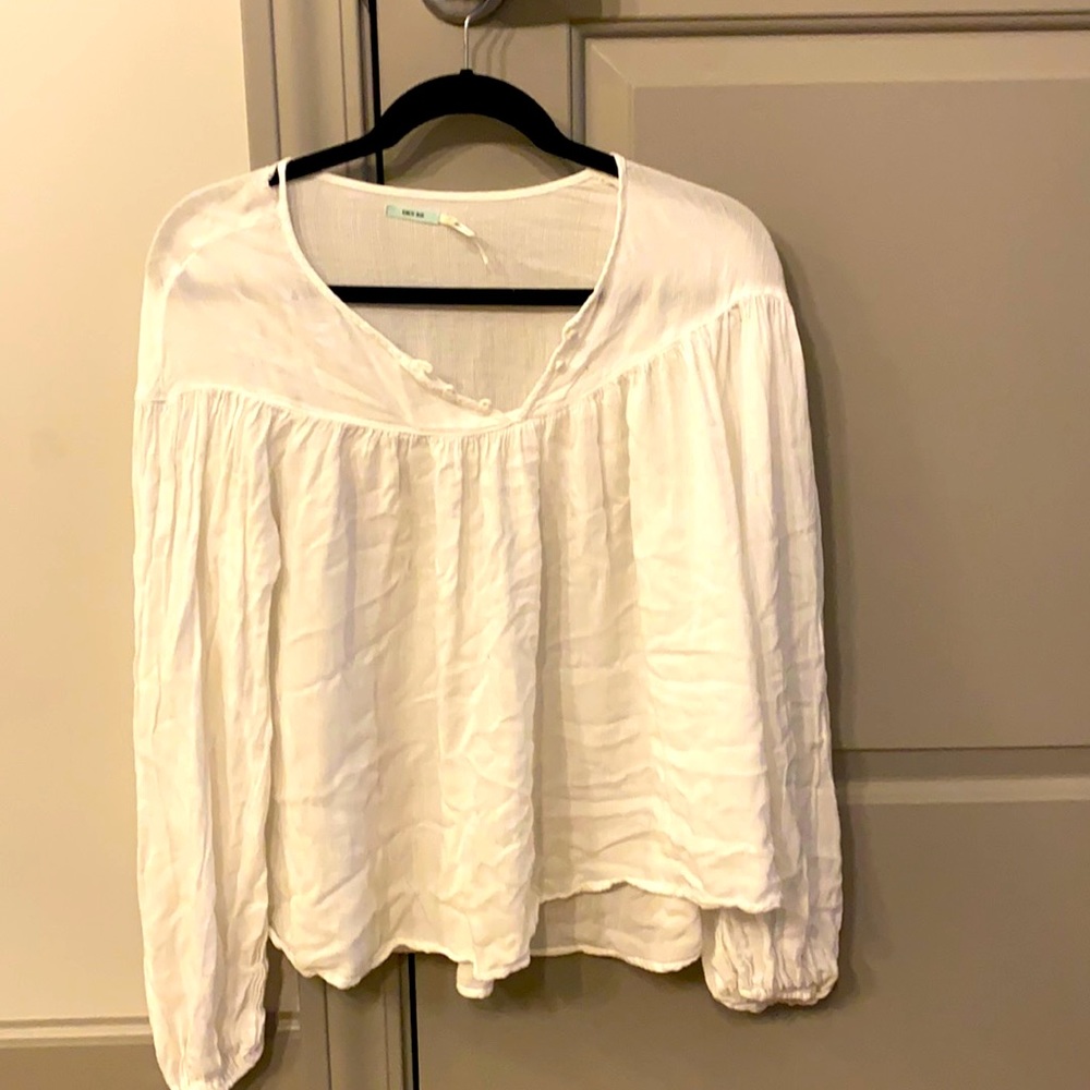 White baby doll shirt